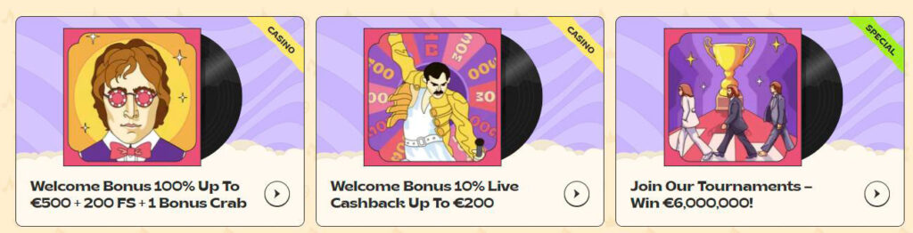 vinyl casino bonuses